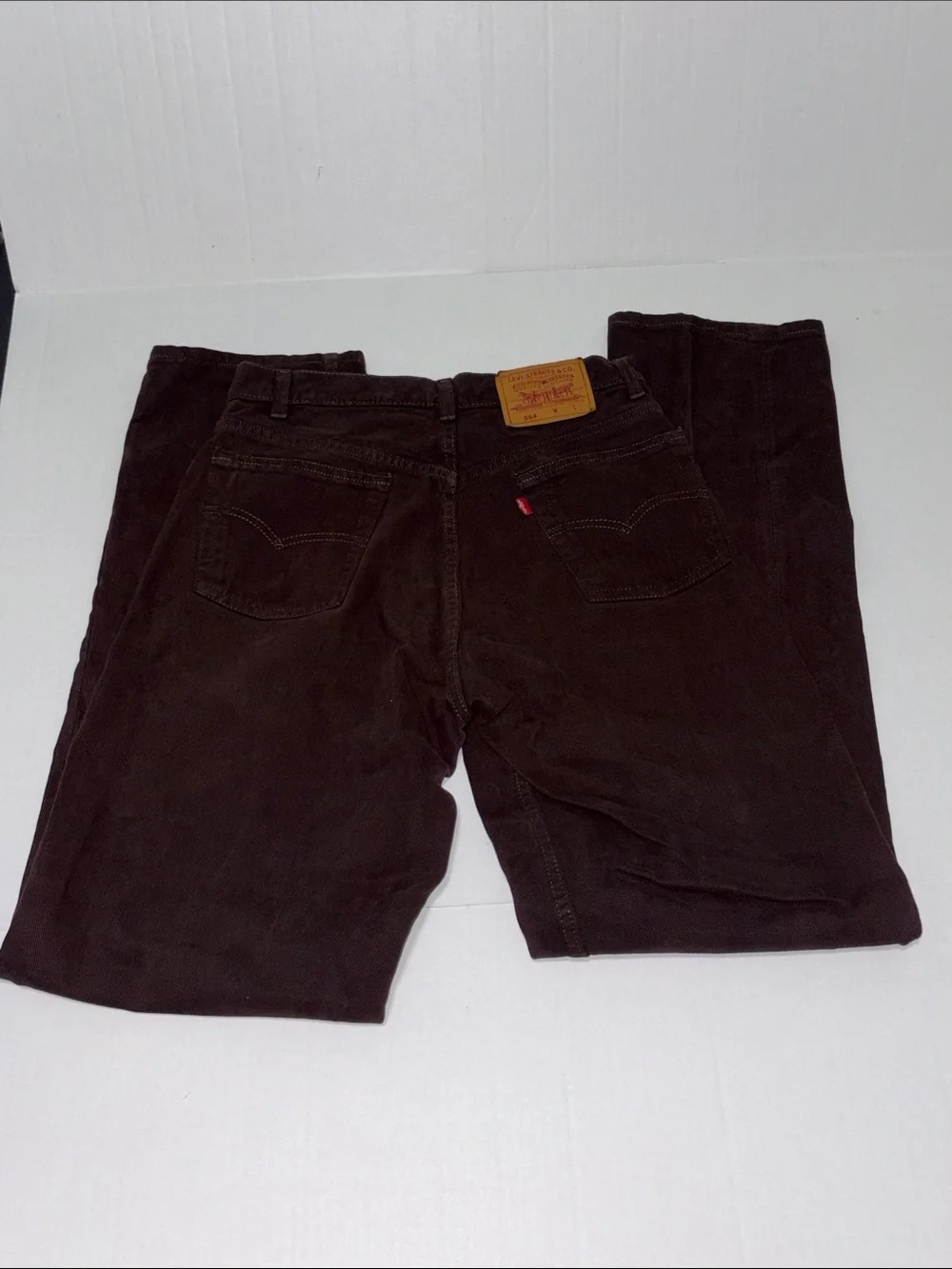 Levi’s 554 Men’s Vintage Size 31 X 36 Relaxed Fit Straight Leg Brown Jeans